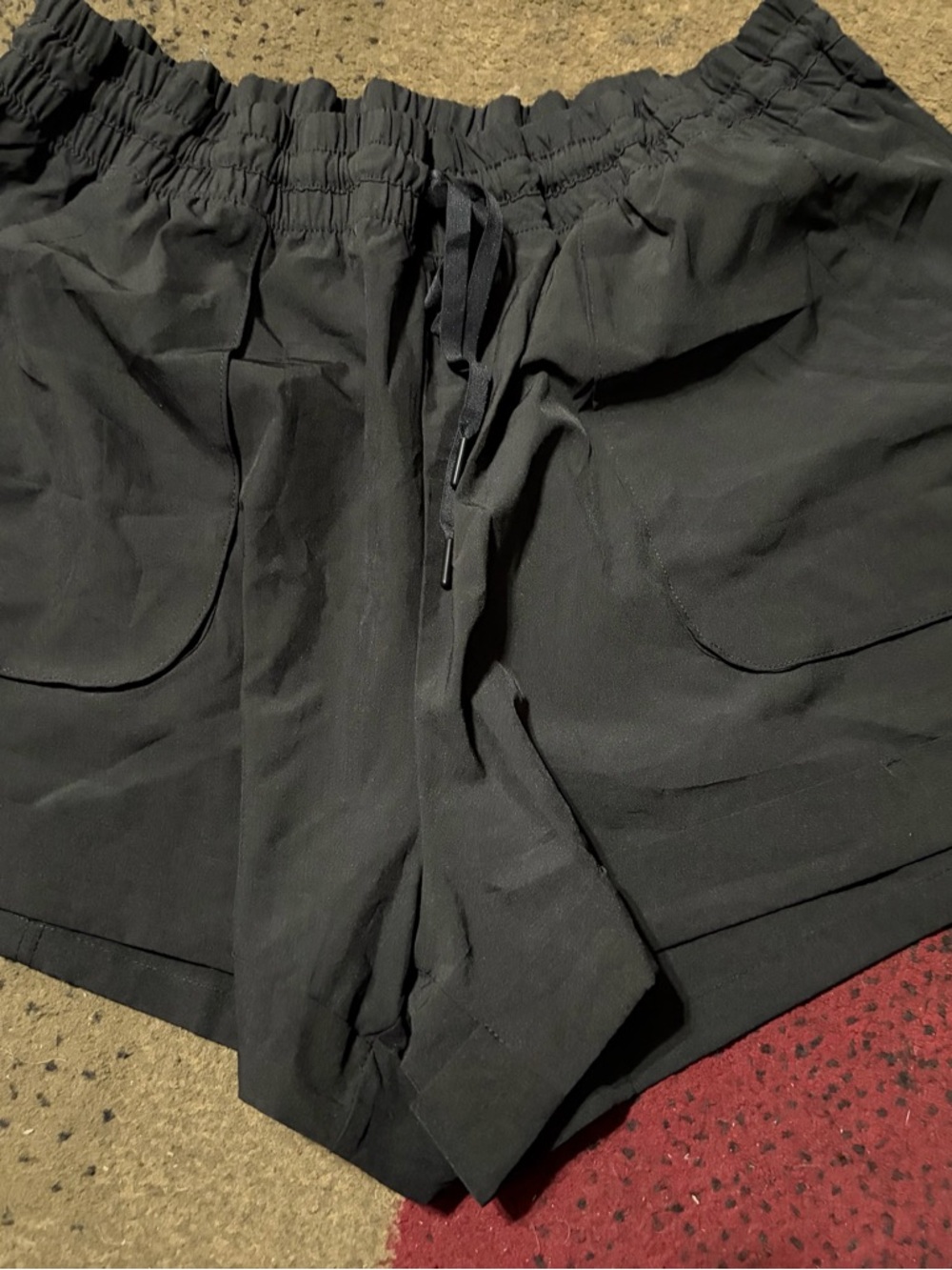 Avia Black Women's Athletic Drawstring Shorts